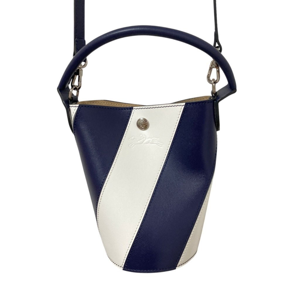 LONGCHAMP EPURE Crossbody Bag XS Bucket 10213HCZG34 Navy White Women's